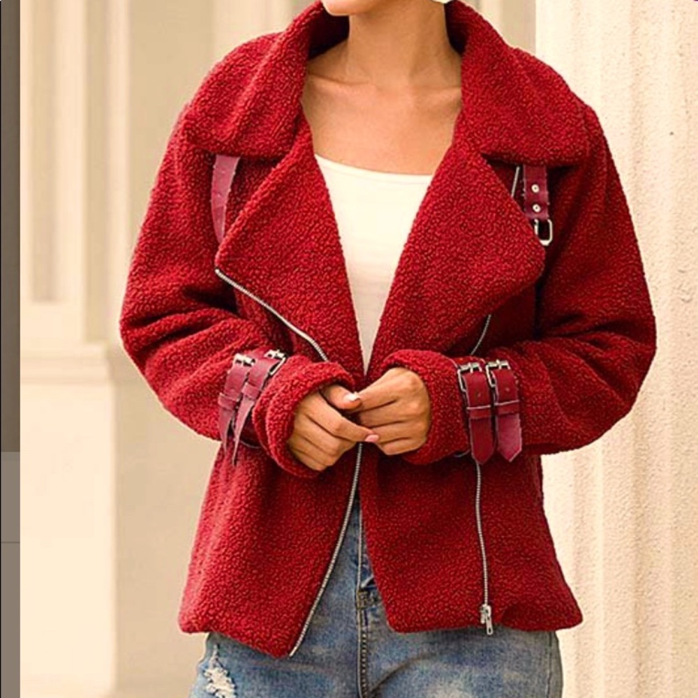 Faux Fur Moto Jacket